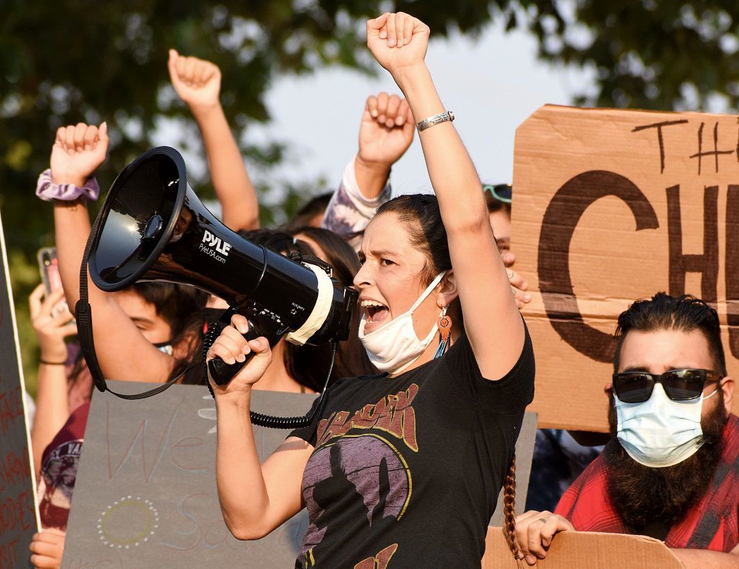 082220 Serra protest 002